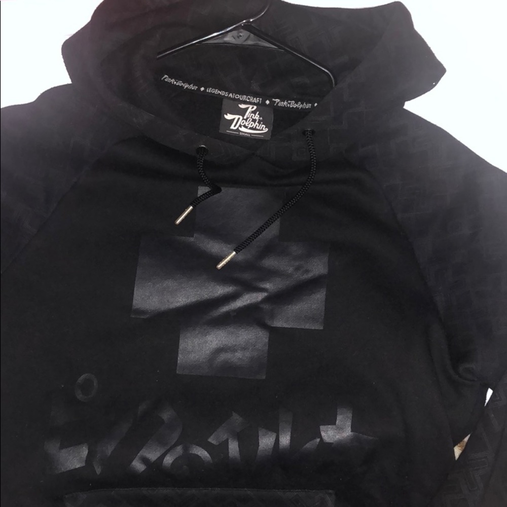 Pink Dolphin black hoodie